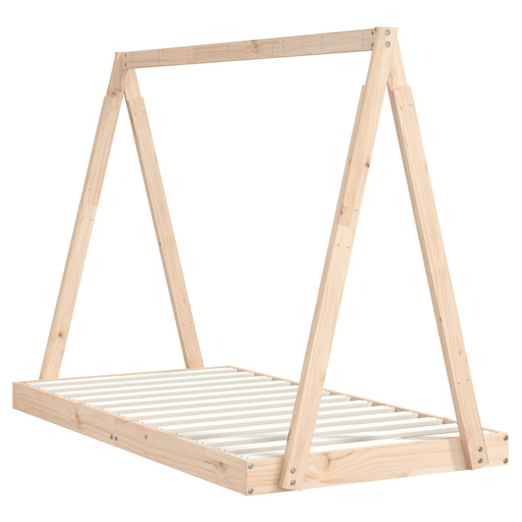 vidaXL Cadru de pat pentru copii, 80x160 cm, lemn masiv de pin vidaXL Cadru de pat pentru copii, 80x160 cm, lemn masiv de pin