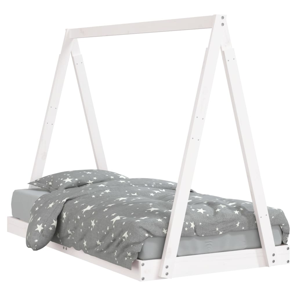vidaXL Cadru de pat pentru copii, 80x160 cm, lemn masiv de pin vidaXL Cadru de pat pentru copii, 80x160 cm, lemn masiv de pin