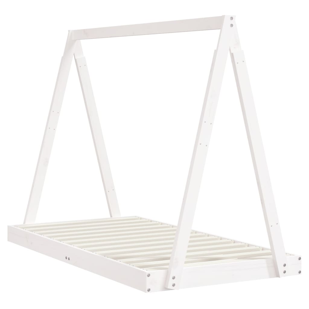 vidaXL Cadru de pat pentru copii, 80x160 cm, lemn masiv de pin vidaXL Cadru de pat pentru copii, 80x160 cm, lemn masiv de pin