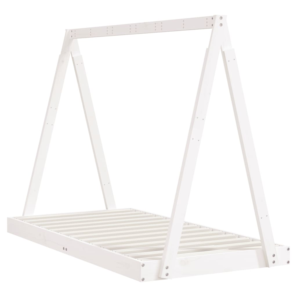 vidaXL Cadru de pat pentru copii, 80x160 cm, lemn masiv de pin vidaXL Cadru de pat pentru copii, 80x160 cm, lemn masiv de pin