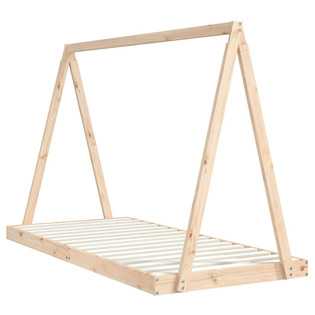 vidaXL Cadru pat pentru copii, 90x200 cm, lemn masiv de pin vidaXL Cadru pat pentru copii, 90x200 cm, lemn masiv de pin