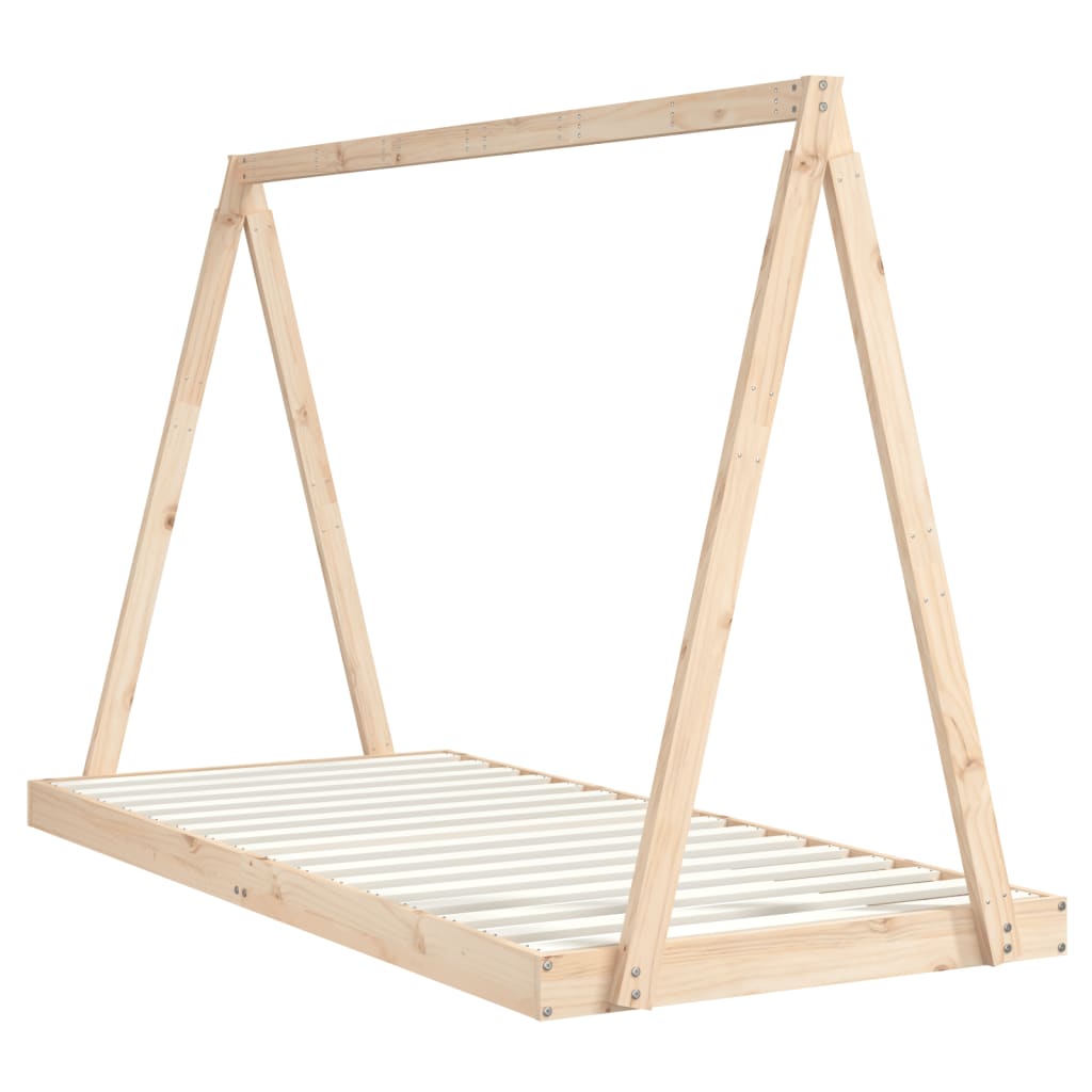 vidaXL Cadru pat pentru copii, 90x200 cm, lemn masiv de pin vidaXL Cadru pat pentru copii, 90x200 cm, lemn masiv de pin