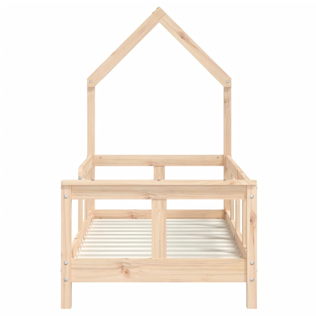 vidaXL Cadru de pat pentru copii, 70x140 cm, lemn masiv de pin vidaXL Cadru de pat pentru copii, 70x140 cm, lemn masiv de pin