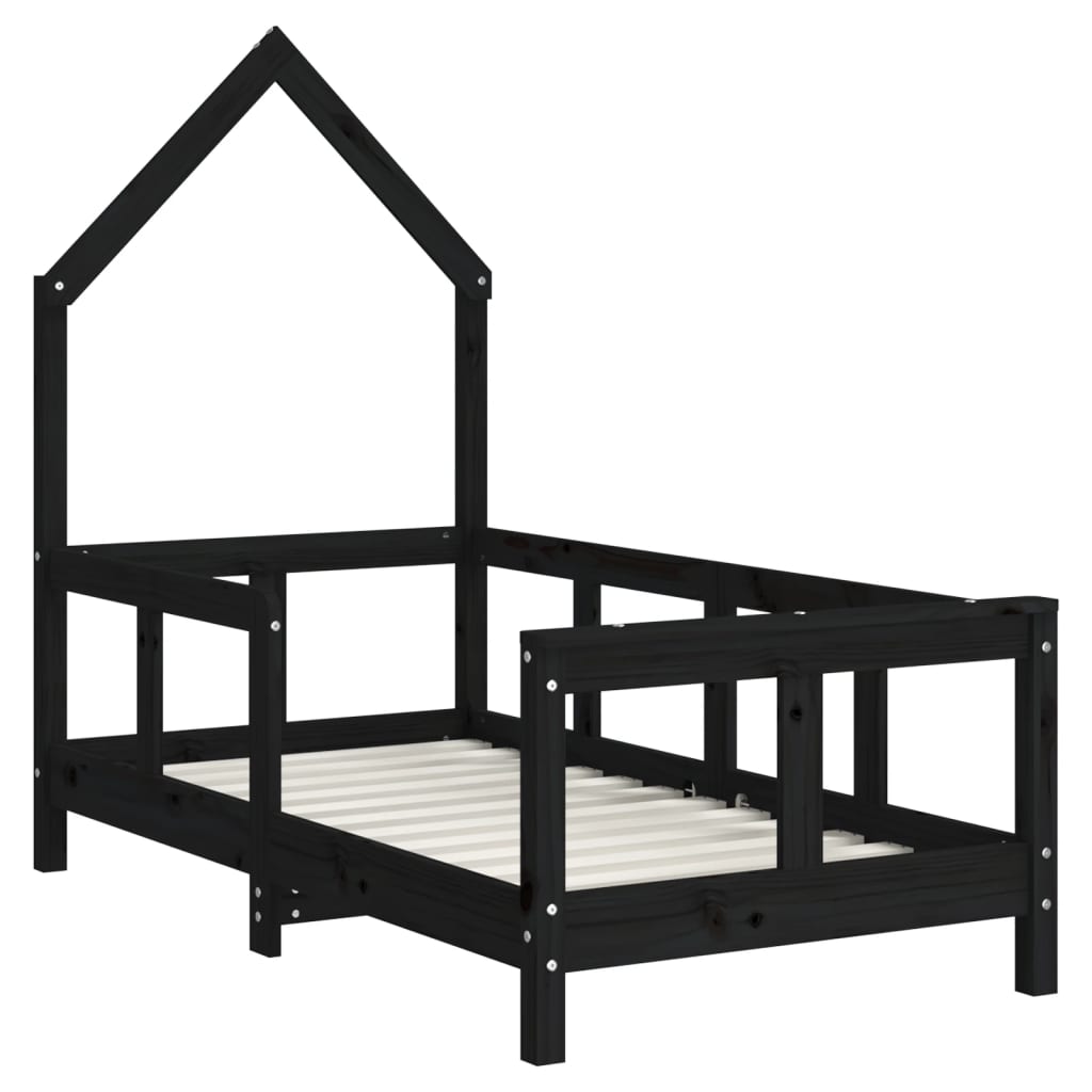 vidaXL Cadru de pat pentru copii, 70x140 cm, lemn masiv de pin vidaXL Cadru de pat pentru copii, 70x140 cm, lemn masiv de pin