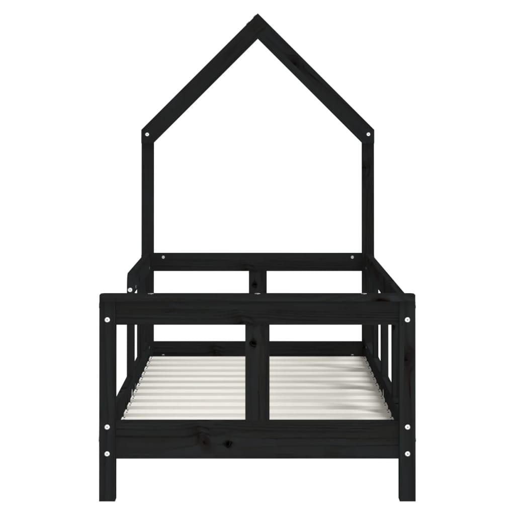 vidaXL Cadru de pat pentru copii, 70x140 cm, lemn masiv de pin vidaXL Cadru de pat pentru copii, 70x140 cm, lemn masiv de pin