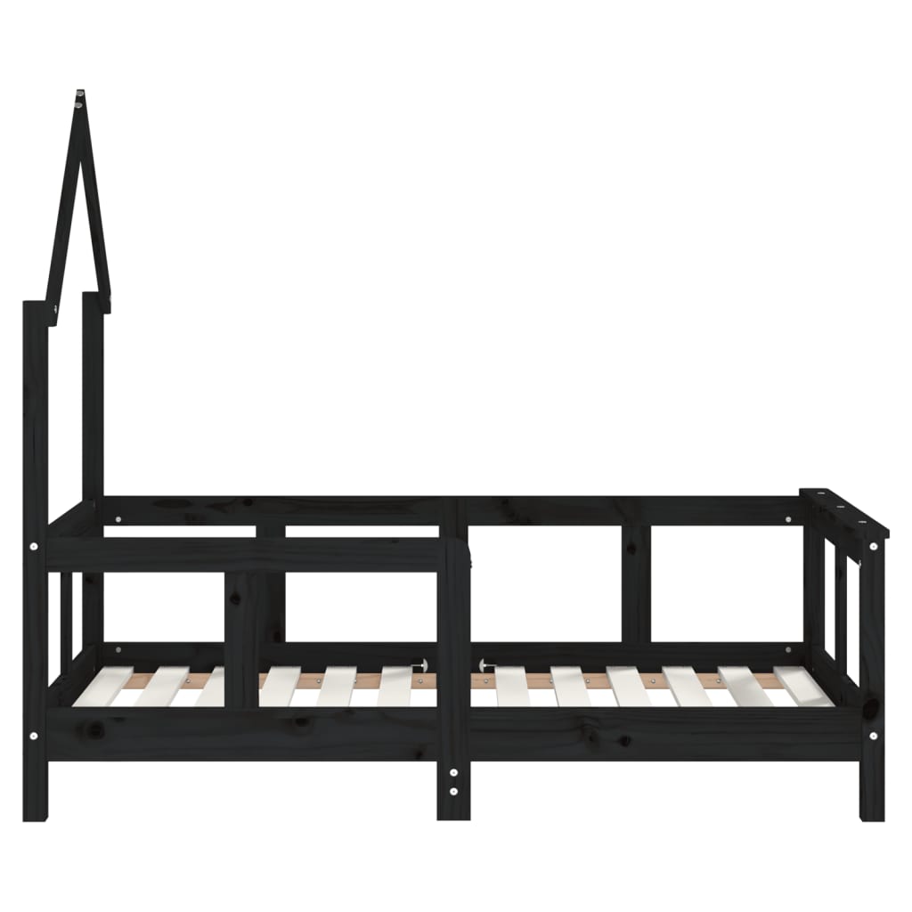 vidaXL Cadru de pat pentru copii, 70x140 cm, lemn masiv de pin vidaXL Cadru de pat pentru copii, 70x140 cm, lemn masiv de pin