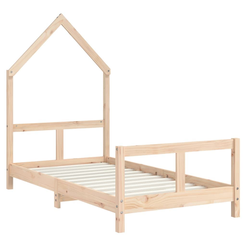 vidaXL Cadru de pat pentru copii, 80x160 cm, lemn masiv de pin vidaXL Cadru de pat pentru copii, 80x160 cm, lemn masiv de pin