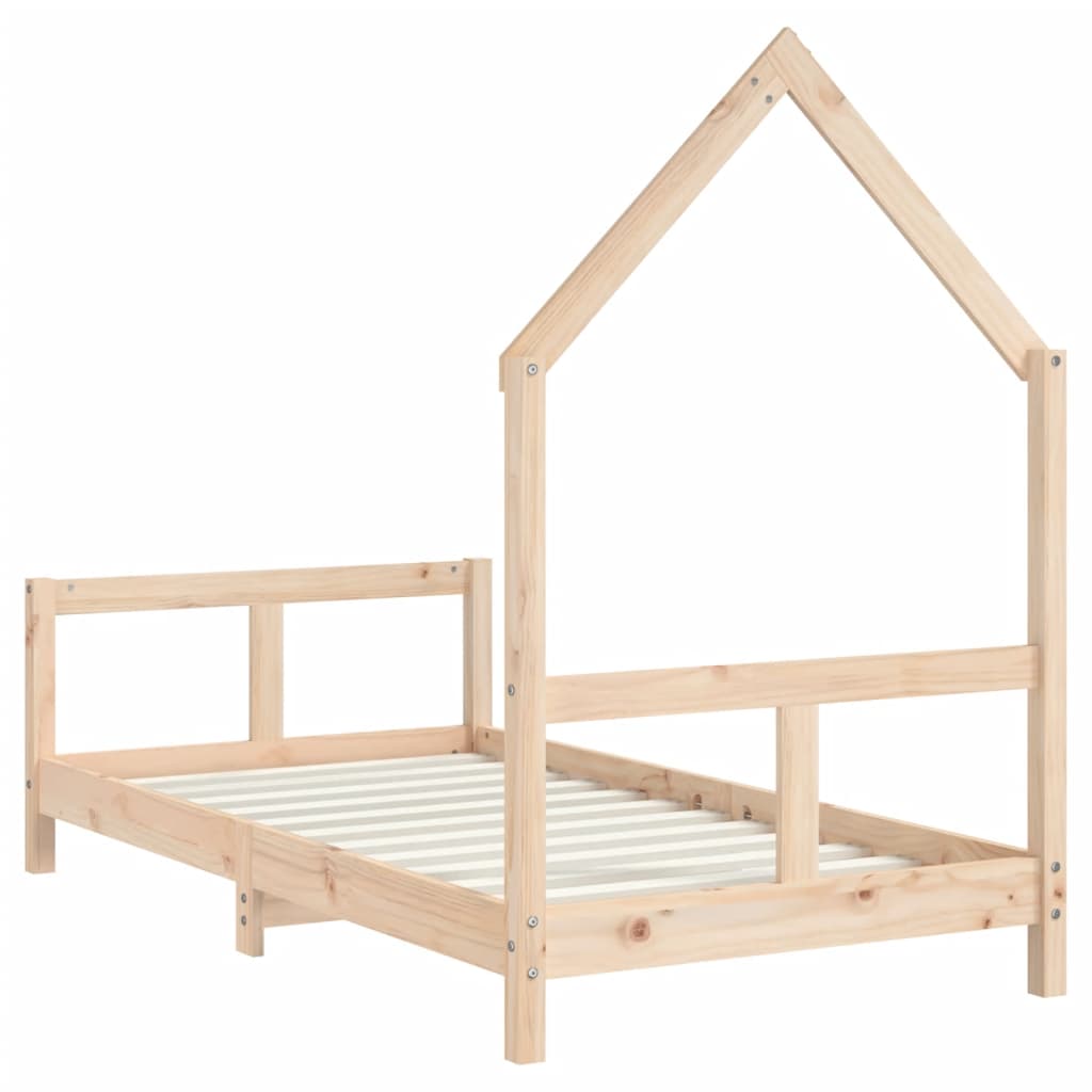 vidaXL Cadru de pat pentru copii, 80x160 cm, lemn masiv de pin vidaXL Cadru de pat pentru copii, 80x160 cm, lemn masiv de pin