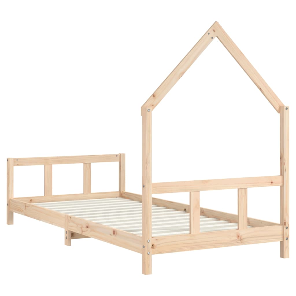 vidaXL Cadru de pat pentru copii, 90x190 cm, lemn masiv de pin vidaXL Cadru de pat pentru copii, 90x190 cm, lemn masiv de pin