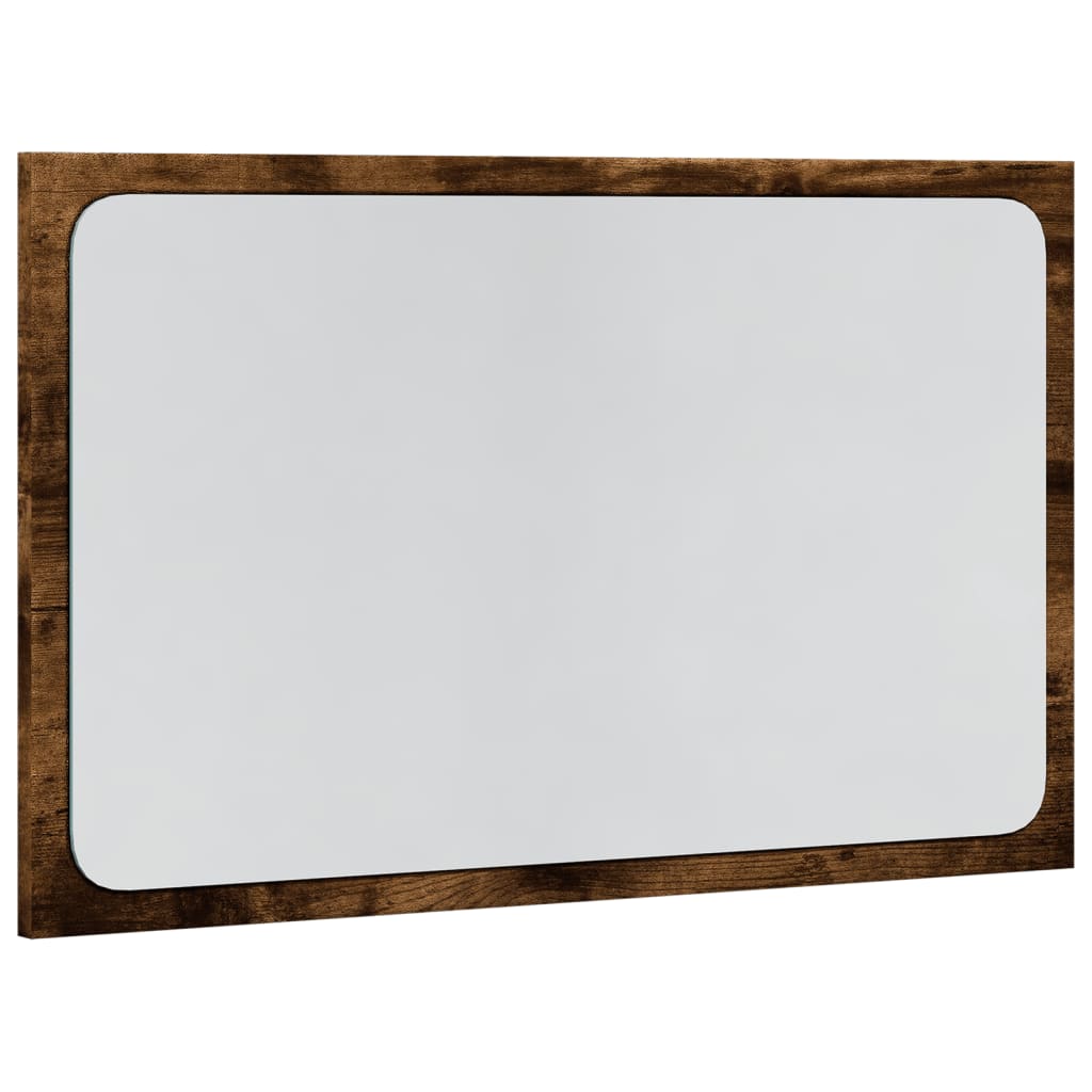 vidaXL Oglindă de baie LED, stejar sonoma, 60x8,5x38 cm lemn prelucrat