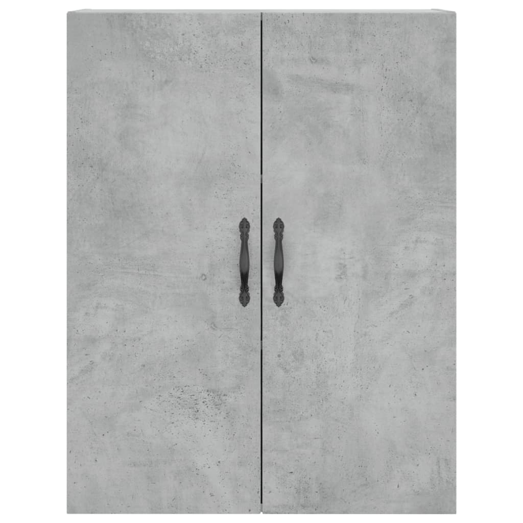 vidaXL Dulap pe perete, gri beton, 69,5x34x90 cm, lemn prelucrat