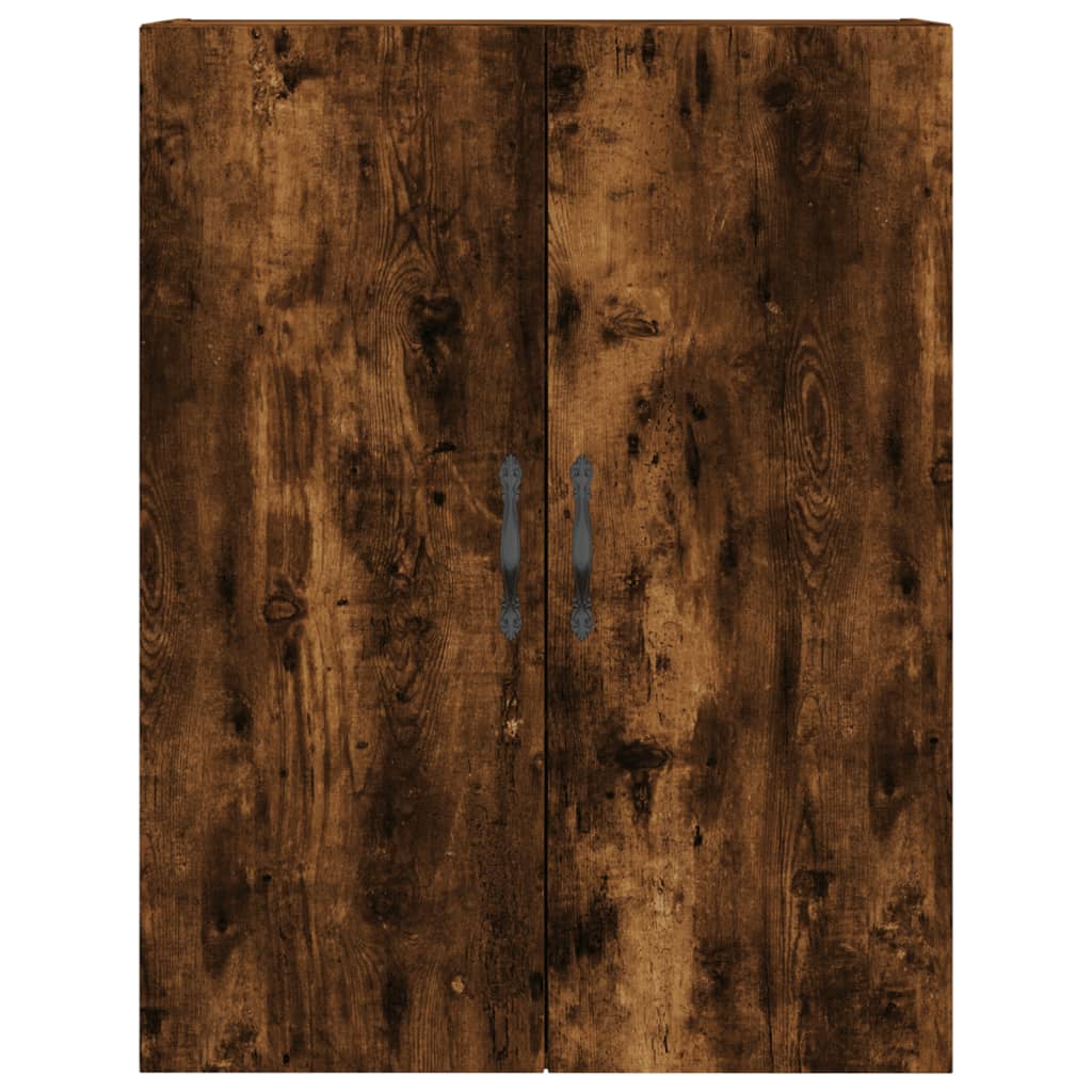 vidaXL Dulap pe perete, stejar afumat, 69,5x34x90 cm, lemn prelucrat