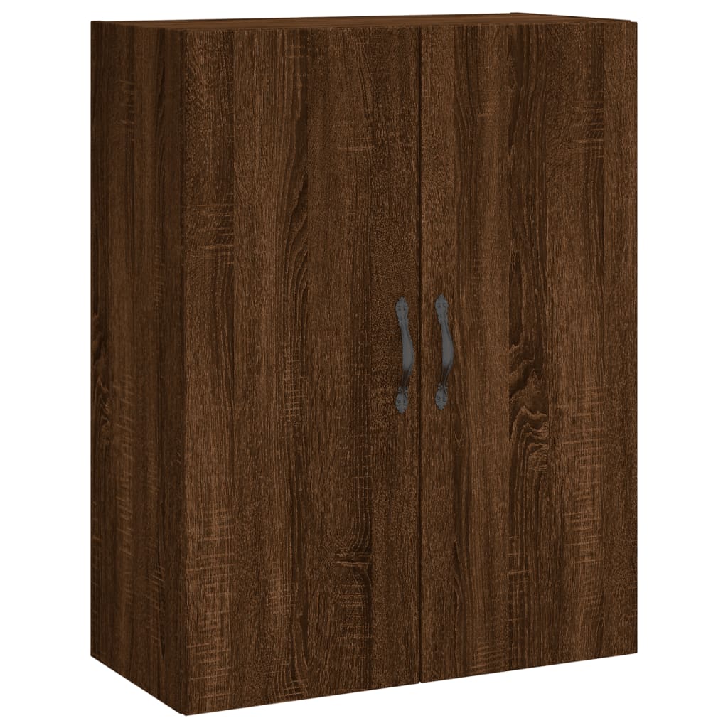 vidaXL Dulap pe perete, stejar maro, 69,5x34x90 cm, lemn prelucrat