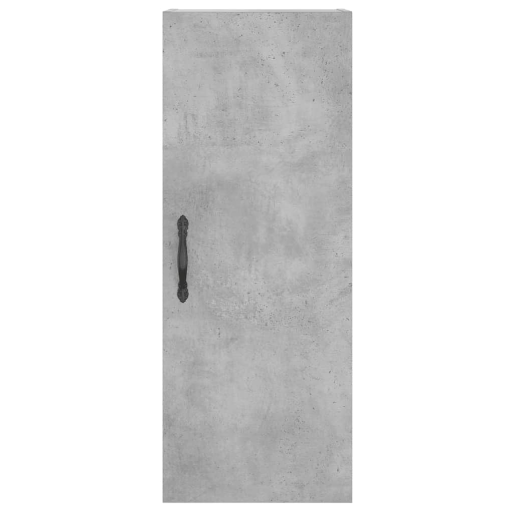 vidaXL Dulap de perete, gri beton, 34,5x34x90 cm, lemn prelucrat