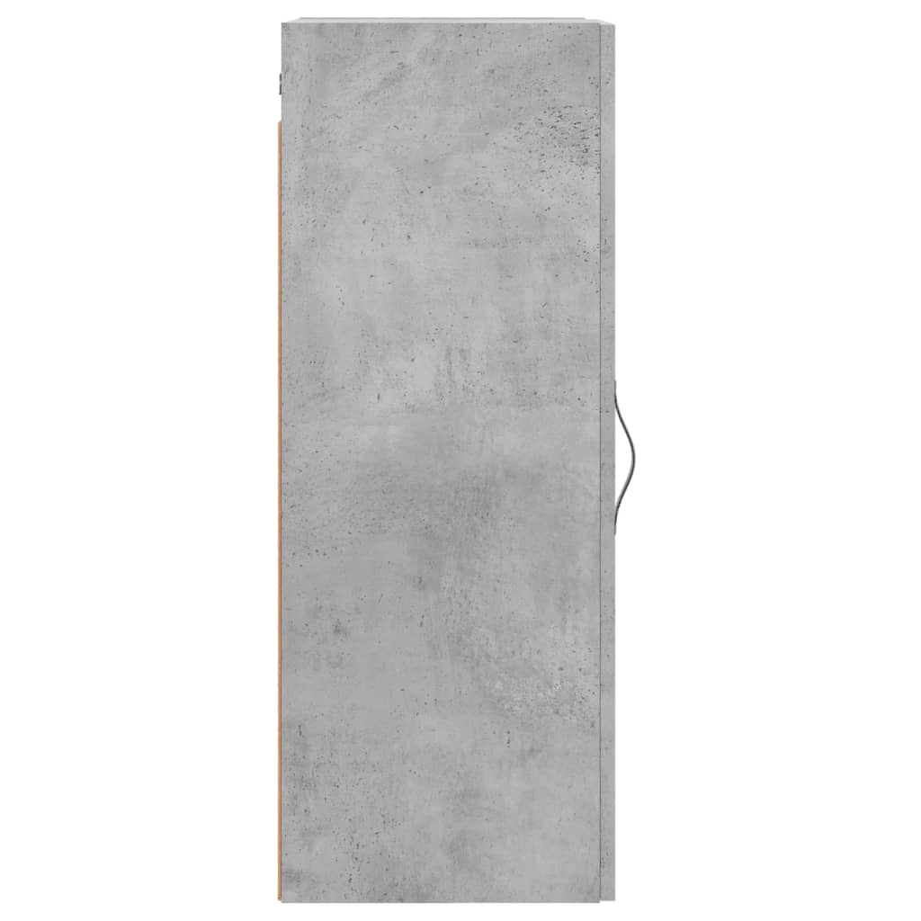 vidaXL Dulap de perete, gri beton, 34,5x34x90 cm, lemn prelucrat
