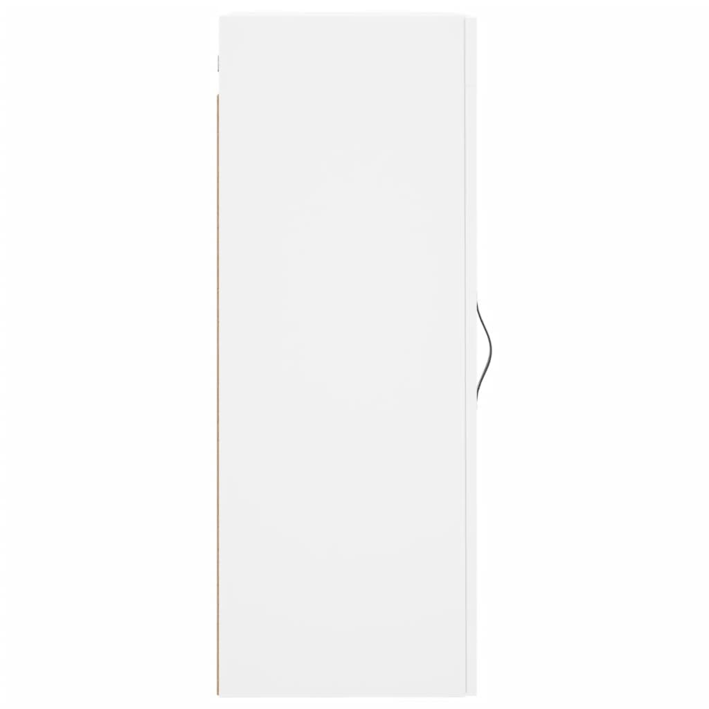 vidaXL Dulap montat pe perete, alb, 34,5x34x90 cm