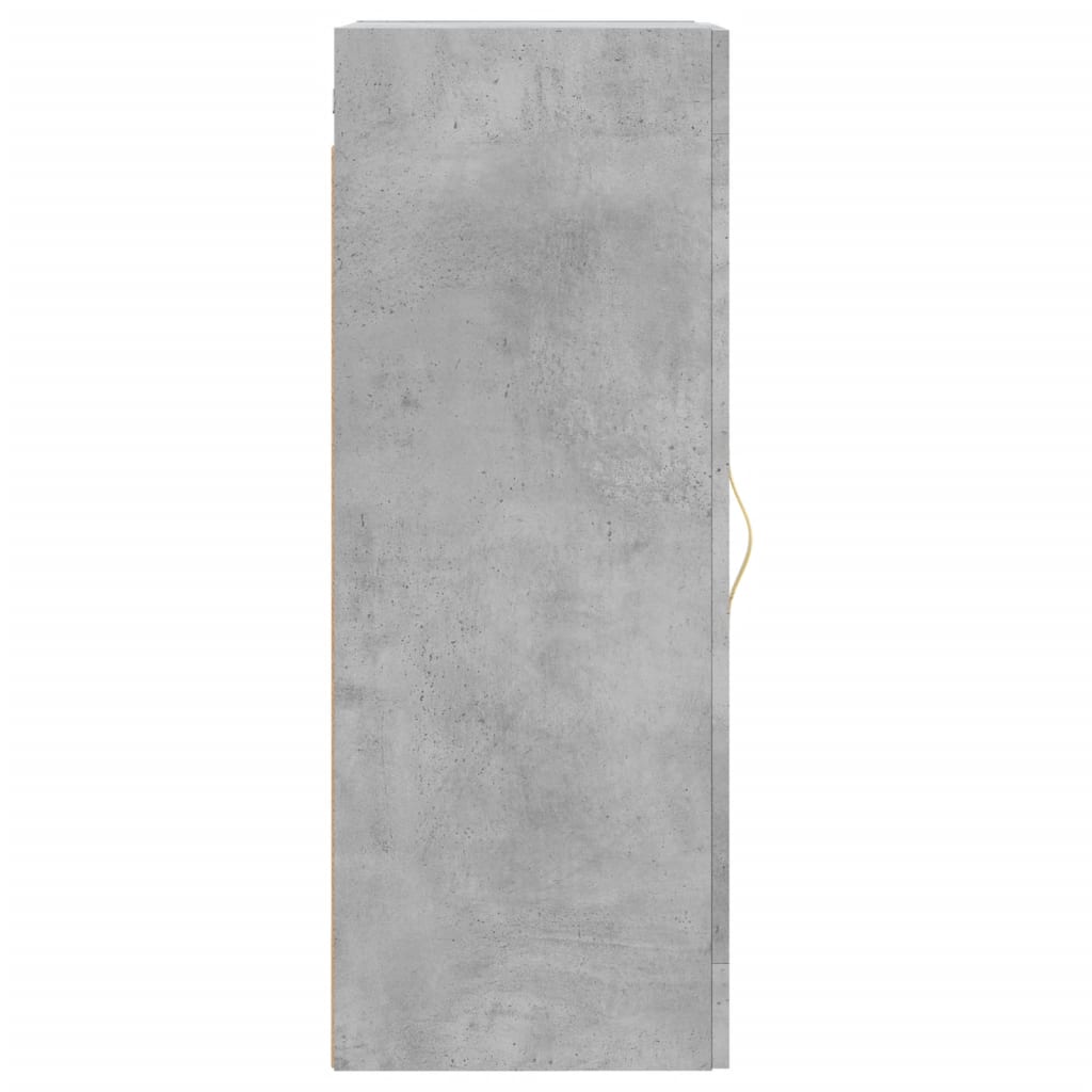vidaXL Dulap de perete, gri beton, 34,5x34x90 cm, lemn prelucrat