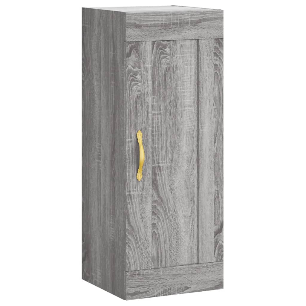 vidaXL Dulap de perete, gri sonoma, 34,5x34x90 cm, lemn prelucrat vidaXL Dulap de perete, gri sonoma, 34,5x34x90 cm, lemn prelucrat