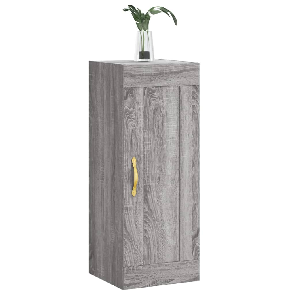 vidaXL Dulap de perete, gri sonoma, 34,5x34x90 cm, lemn prelucrat vidaXL Dulap de perete, gri sonoma, 34,5x34x90 cm, lemn prelucrat