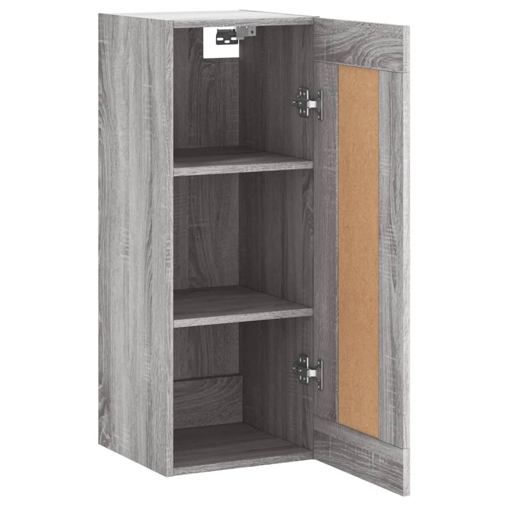 vidaXL Dulap de perete, gri sonoma, 34,5x34x90 cm, lemn prelucrat vidaXL Dulap de perete, gri sonoma, 34,5x34x90 cm, lemn prelucrat