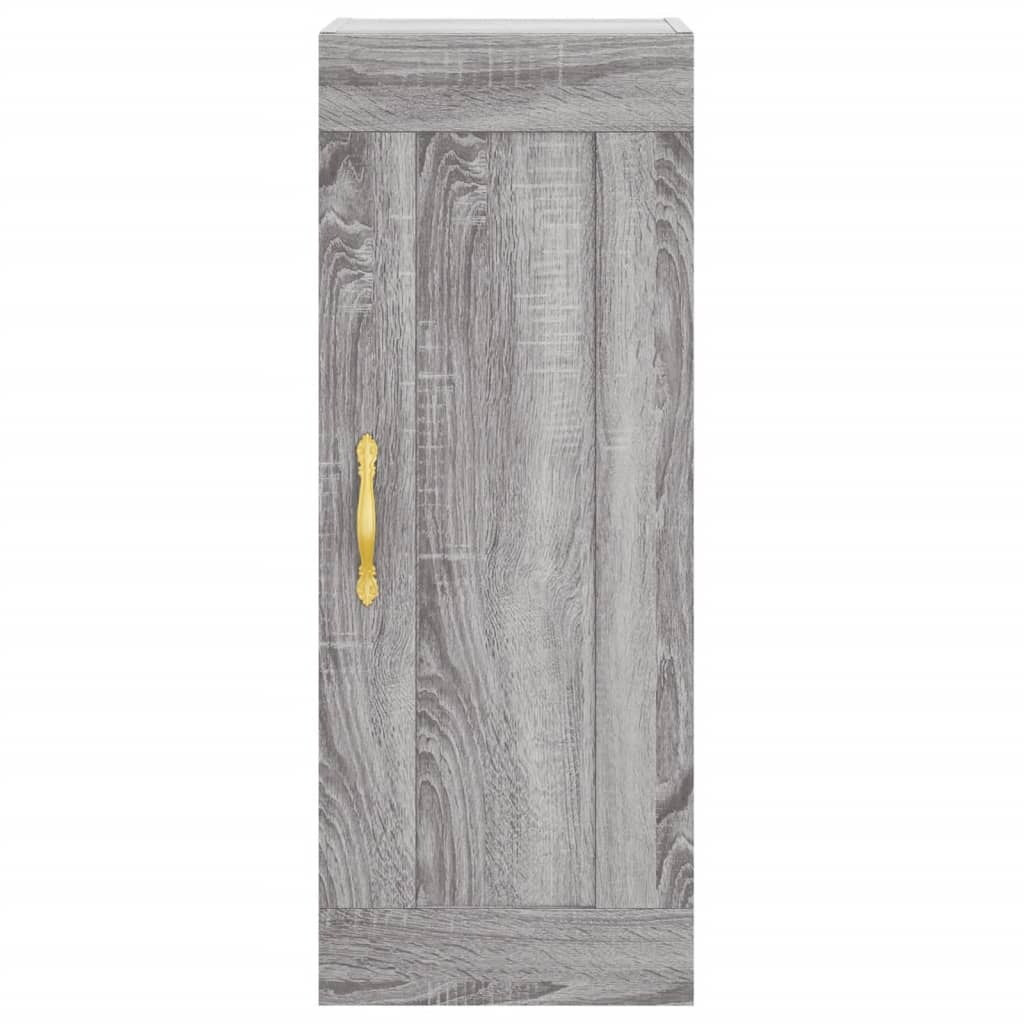 vidaXL Dulap de perete, gri sonoma, 34,5x34x90 cm, lemn prelucrat vidaXL Dulap de perete, gri sonoma, 34,5x34x90 cm, lemn prelucrat