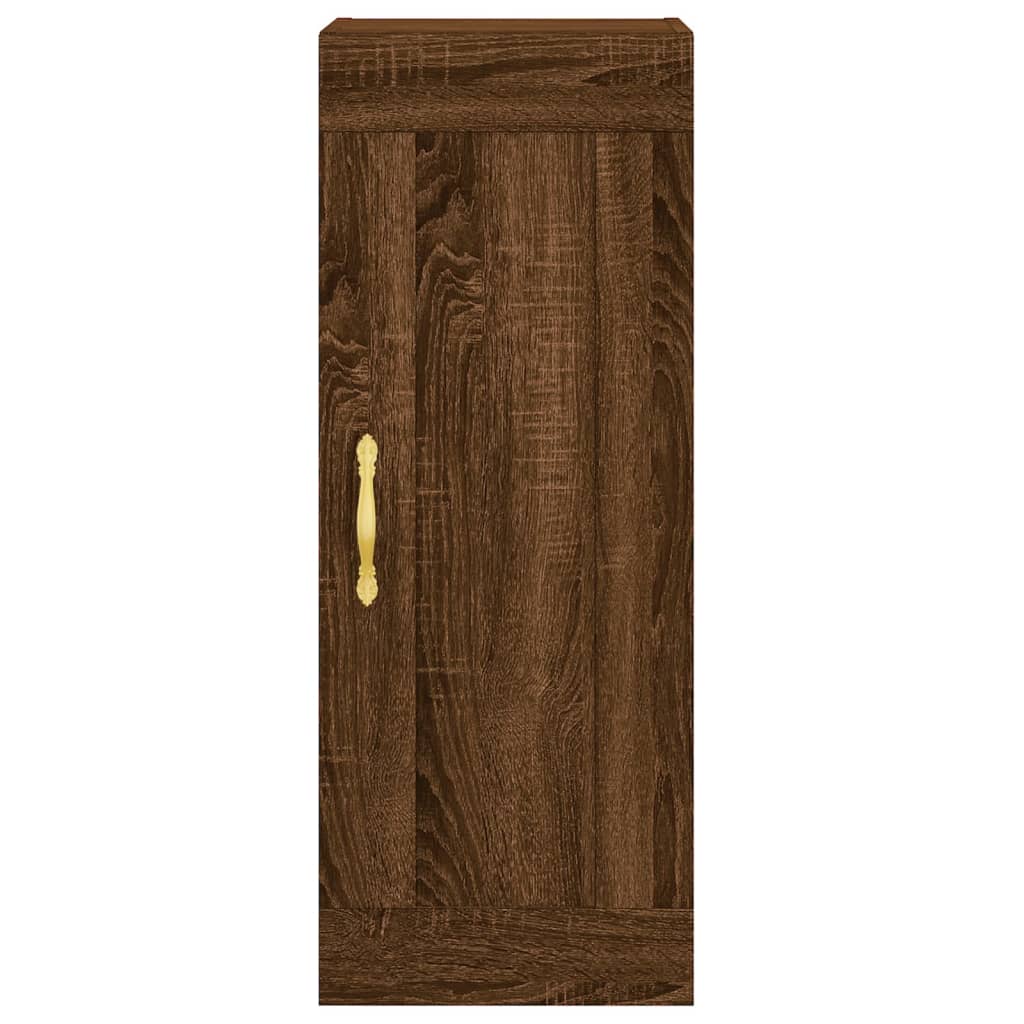 vidaXL Dulap de perete, maro stejar, 34,5x34x90 cm, lemn prelucrat