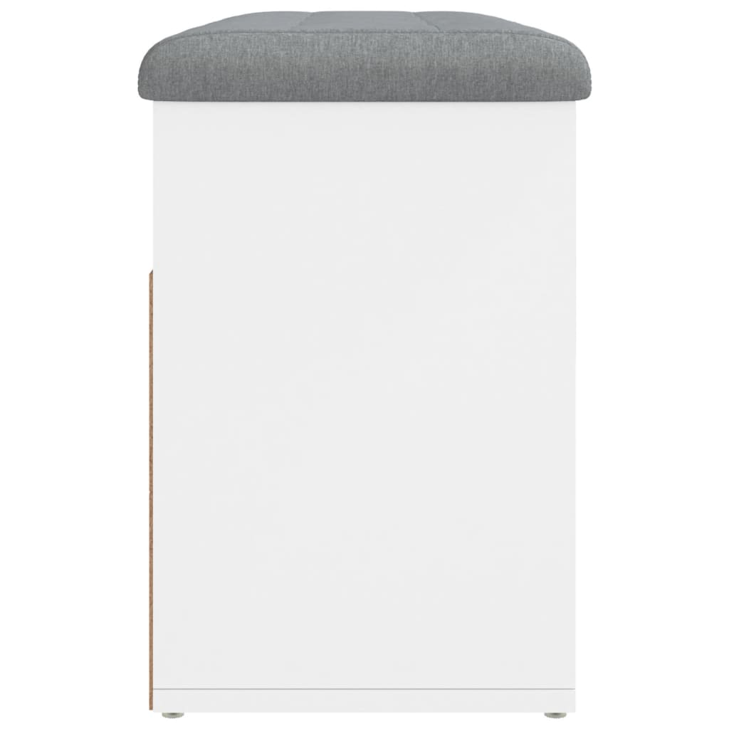 vidaXL Bancă de pantofi, alb, 82x32x45,5 cm, lemn prelucrat vidaXL Bancă de pantofi, alb, 82x32x45,5 cm, lemn prelucrat