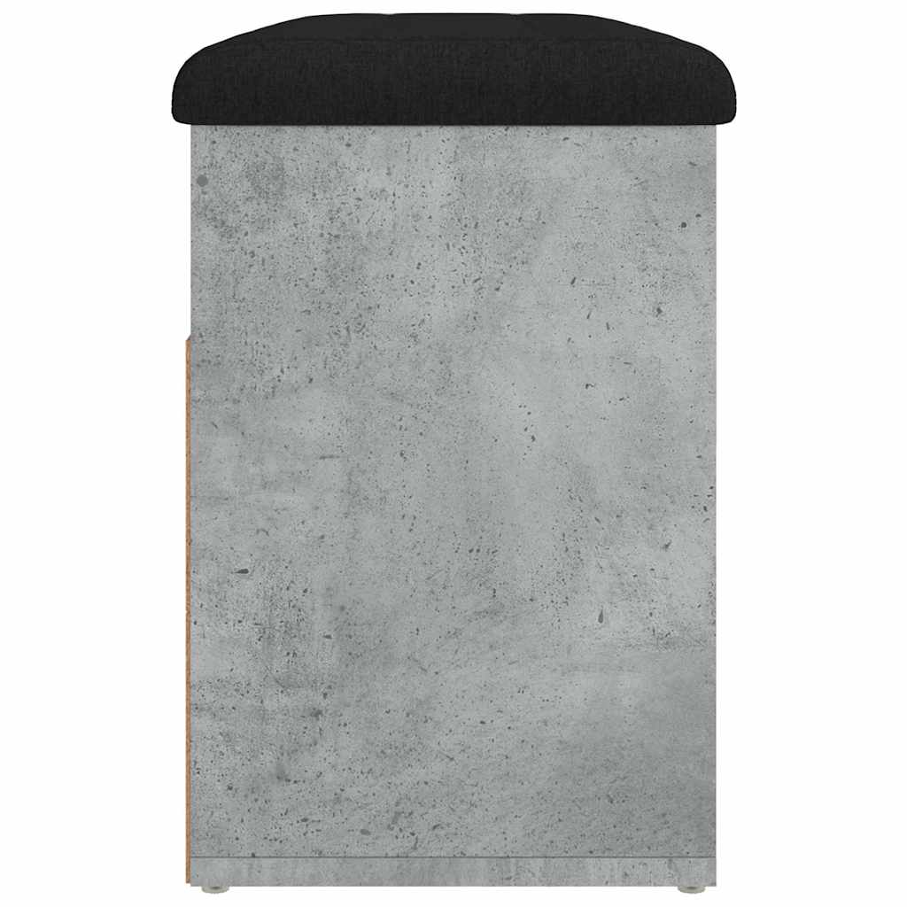 vidaXL Bancă de pantofi, gri beton, 82x32x45,5 cm, lemn prelucrat vidaXL Bancă de pantofi, gri beton, 82x32x45,5 cm, lemn prelucrat