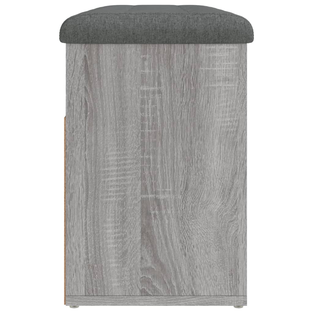 vidaXL Bancă de pantofi, gri sonoma, 82x32x45,5 cm, lemn prelucrat vidaXL Bancă de pantofi, gri sonoma, 82x32x45,5 cm, lemn prelucrat