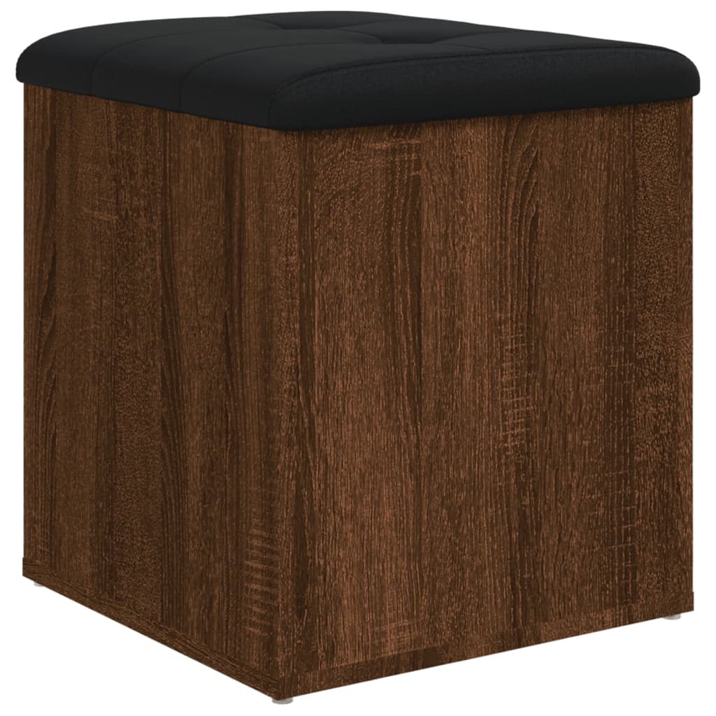vidaXL Bancă de depozitare, stejar maro, 42x42x45 cm, lemn prelucrat vidaXL Bancă de depozitare, stejar maro, 42x42x45 cm, lemn prelucrat