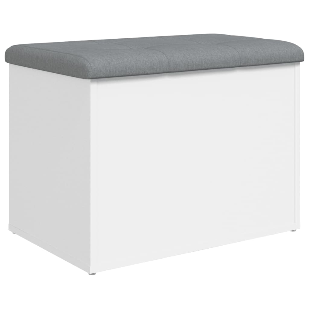 vidaXL Bancă de depozitare, alb , 62x42x45 cm, lemn prelucrat vidaXL Bancă de depozitare, alb , 62x42x45 cm, lemn prelucrat