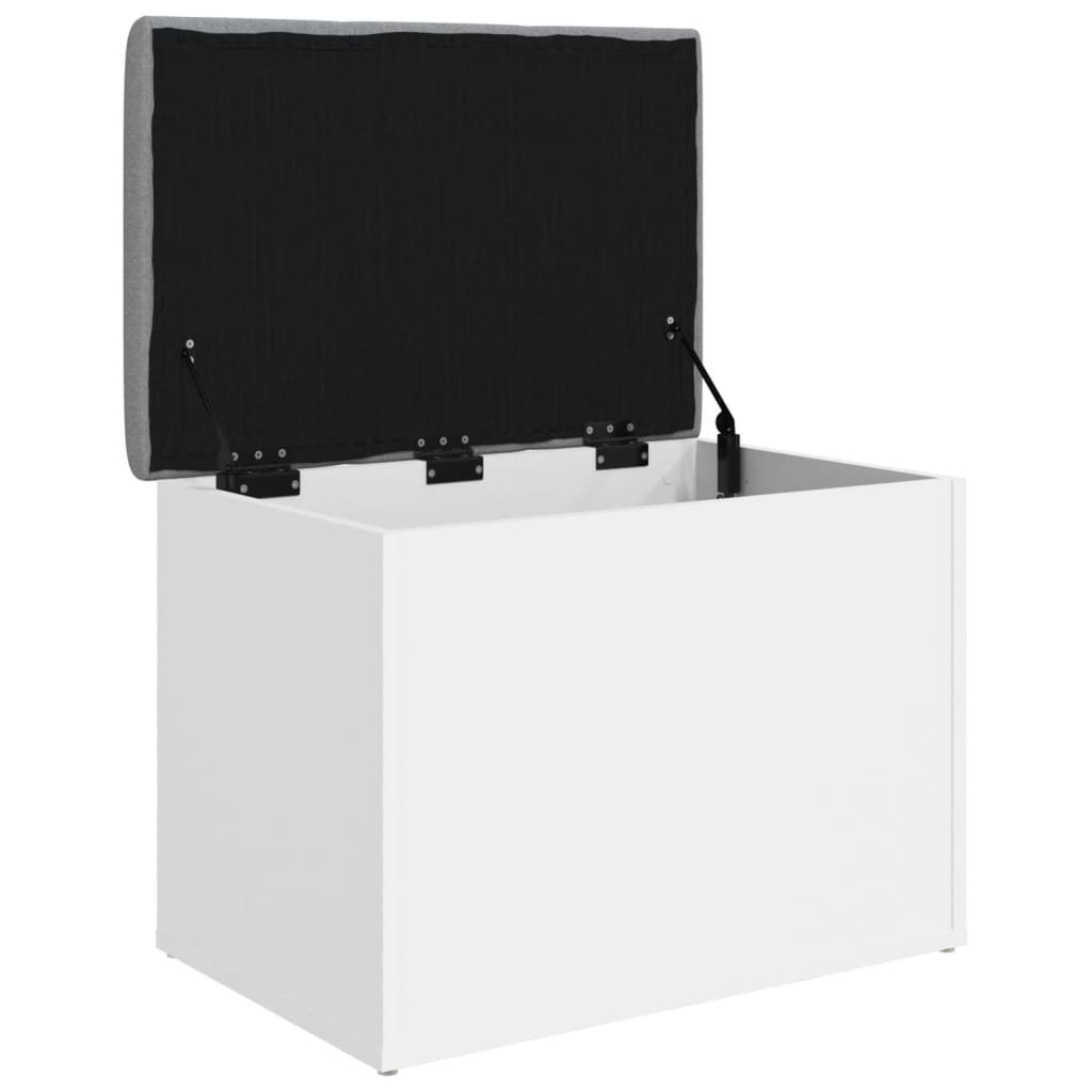 vidaXL Bancă de depozitare, alb , 62x42x45 cm, lemn prelucrat vidaXL Bancă de depozitare, alb , 62x42x45 cm, lemn prelucrat