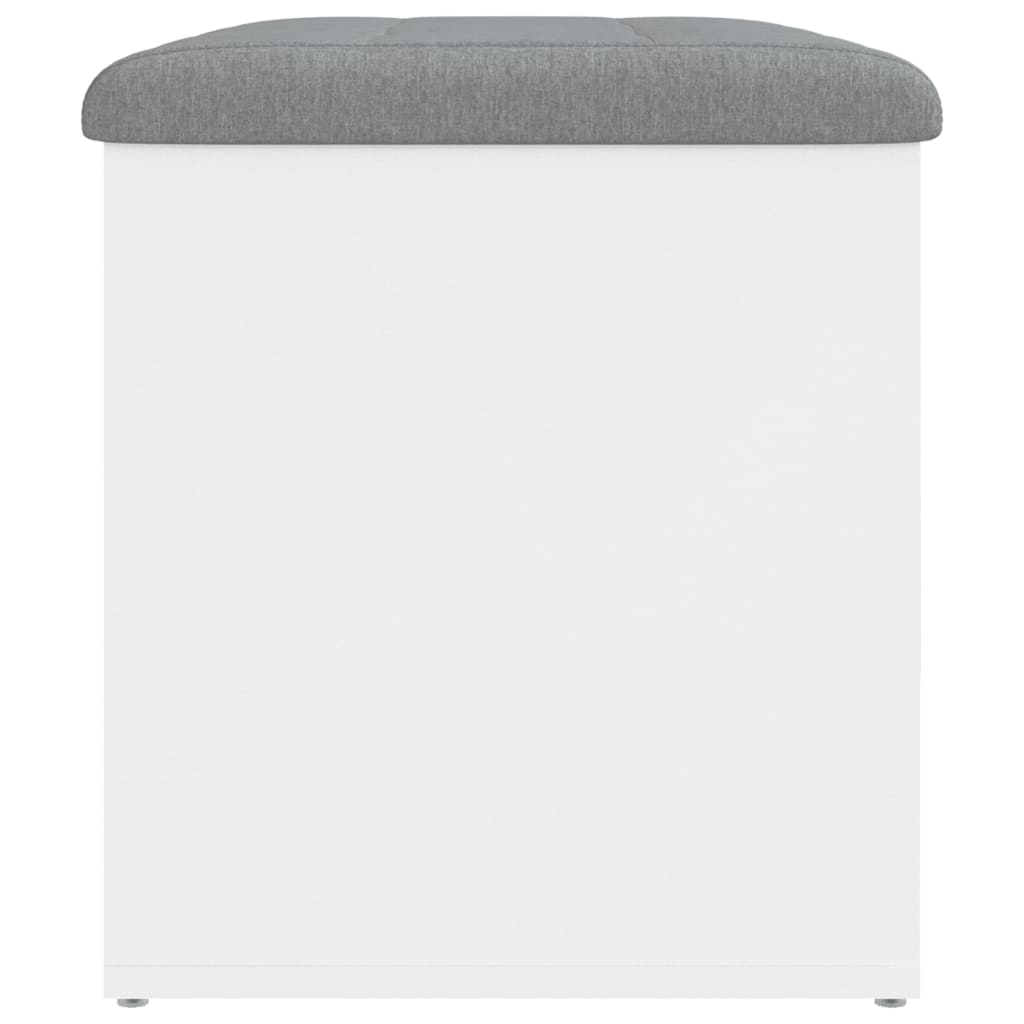vidaXL Bancă de depozitare, alb , 62x42x45 cm, lemn prelucrat vidaXL Bancă de depozitare, alb , 62x42x45 cm, lemn prelucrat