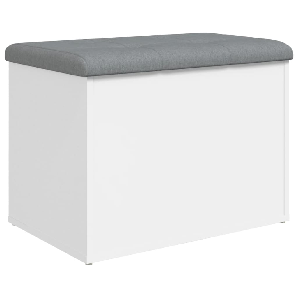 vidaXL Bancă de depozitare, alb , 62x42x45 cm, lemn prelucrat vidaXL Bancă de depozitare, alb , 62x42x45 cm, lemn prelucrat