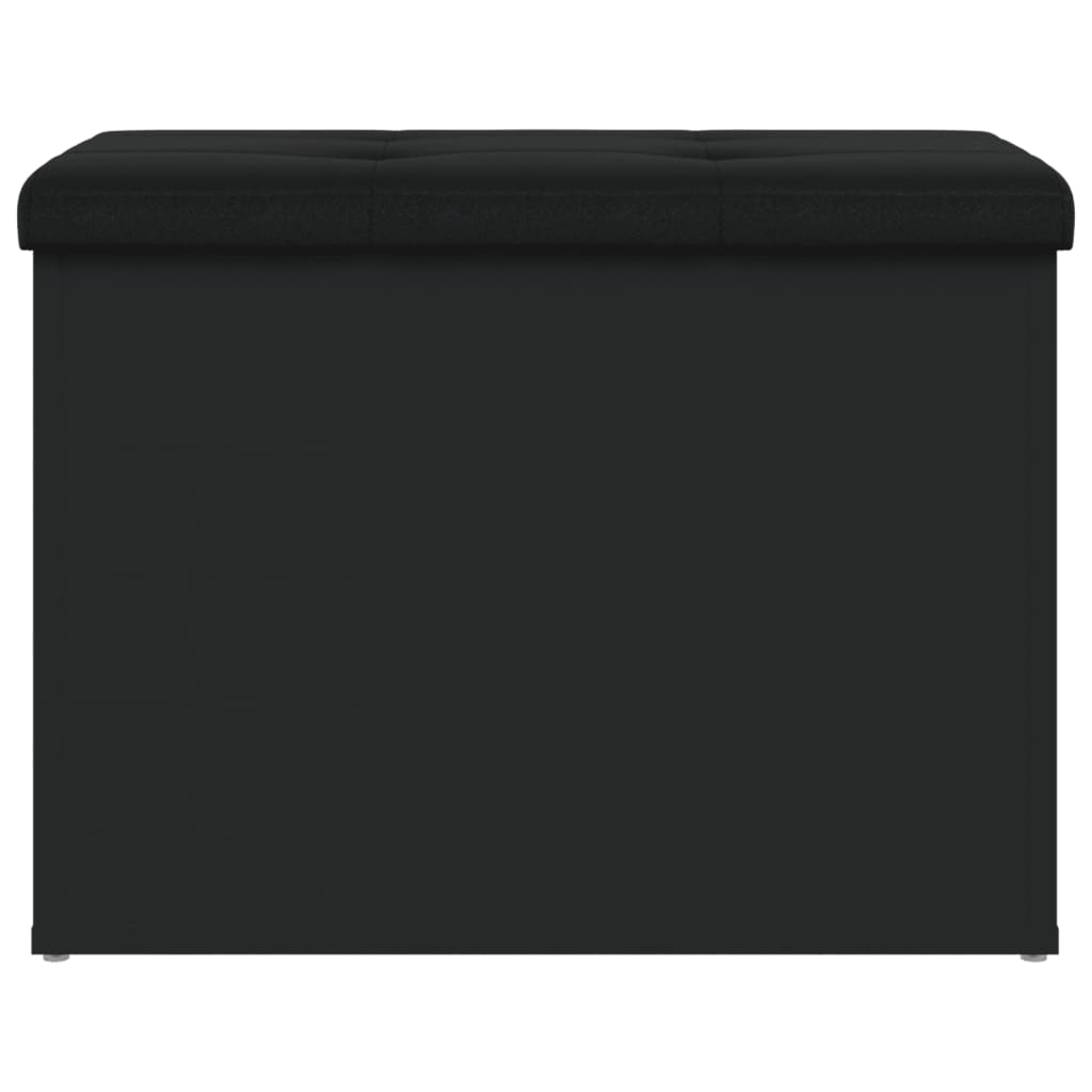 vidaXL Bancă de depozitare, negru, 62x42x45 cm, lemn prelucrat