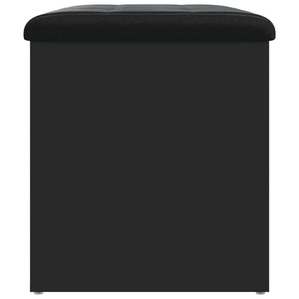 vidaXL Bancă de depozitare, negru, 62x42x45 cm, lemn prelucrat