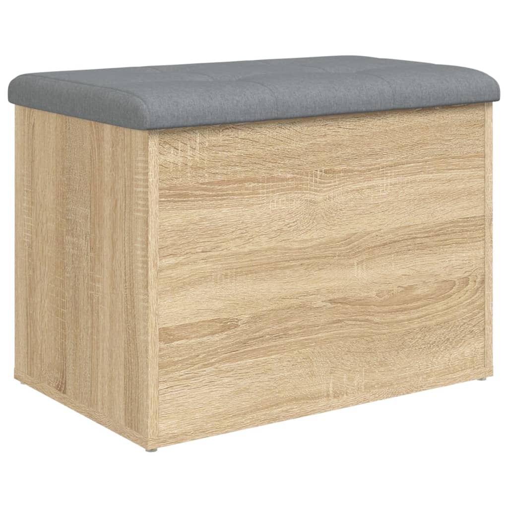vidaXL Bancă de depozitare, stejar sonoma, 62x42x45 cm, lemn prelucrat vidaXL Bancă de depozitare, stejar sonoma, 62x42x45 cm, lemn prelucrat