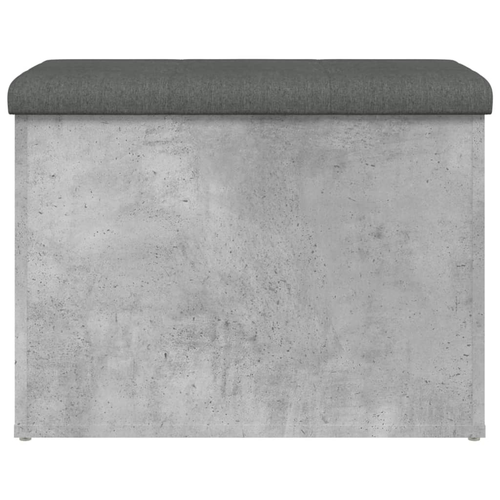 vidaXL Bancă de depozitare, gri beton, 62x42x45 cm, lemn prelucrat vidaXL Bancă de depozitare, gri beton, 62x42x45 cm, lemn prelucrat