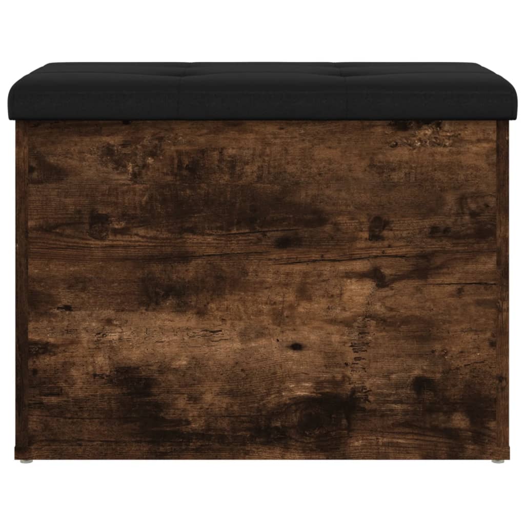 vidaXL Bancă de depozitare, stejar fumuriu, 62x42x45 cm lemn prelucrat