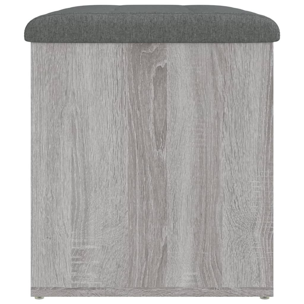 vidaXL Bancă de depozitare, gri sonoma, 62x42x45 cm, lemn prelucrat vidaXL Bancă de depozitare, gri sonoma, 62x42x45 cm, lemn prelucrat