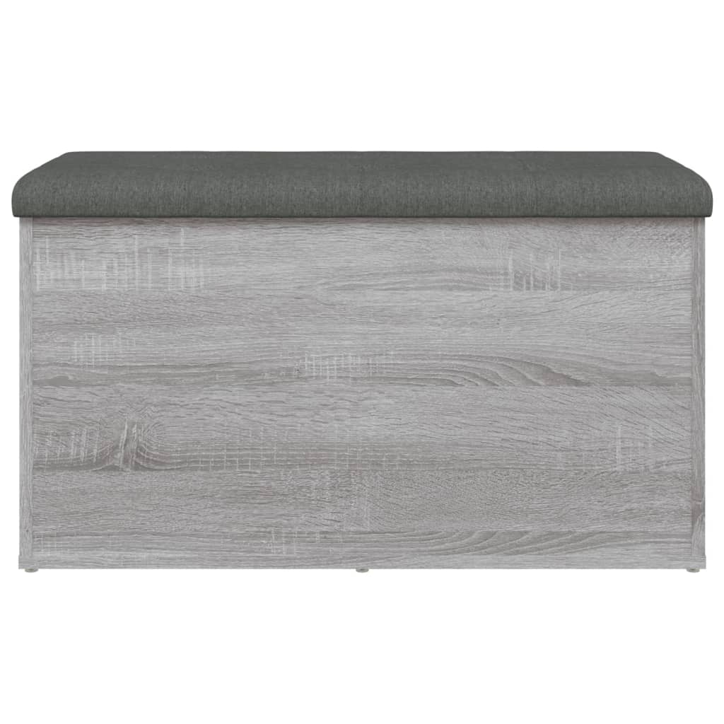 vidaXL Bancă de depozitare, gri sonoma, 82x42x45 cm, lemn prelucrat vidaXL Bancă de depozitare, gri sonoma, 82x42x45 cm, lemn prelucrat