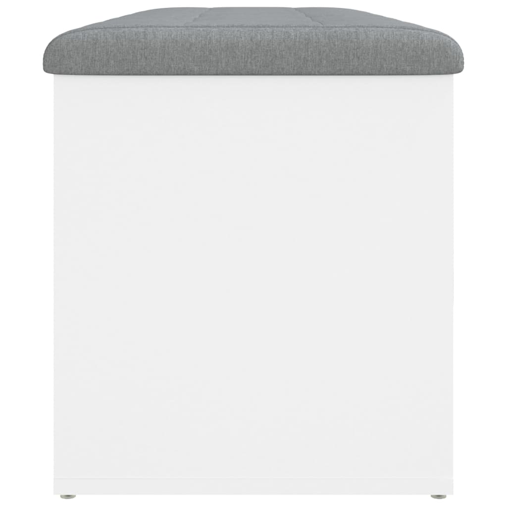 vidaXL Bancă de depozitare, alb , 102x42x45 cm, lemn prelucrat vidaXL Bancă de depozitare, alb , 102x42x45 cm, lemn prelucrat
