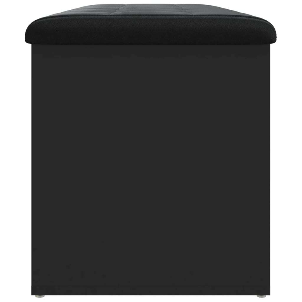 vidaXL Bancă de depozitare, negru, 102x42x45 cm, lemn prelucrat