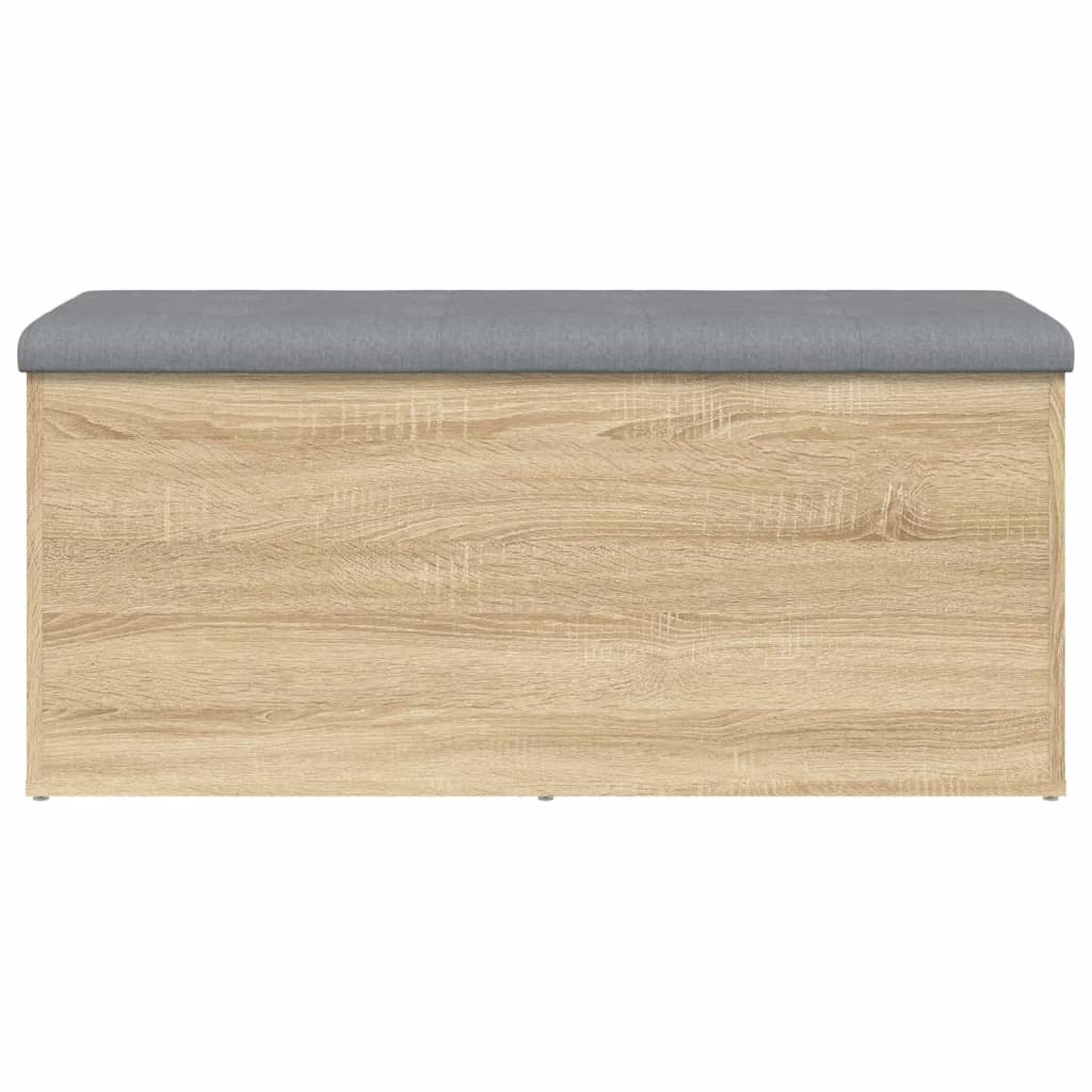 vidaXL Bancă de depozitare stejar sonoma, 102x42x45 cm, lemn prelucrat vidaXL Bancă de depozitare stejar sonoma, 102x42x45 cm, lemn prelucrat