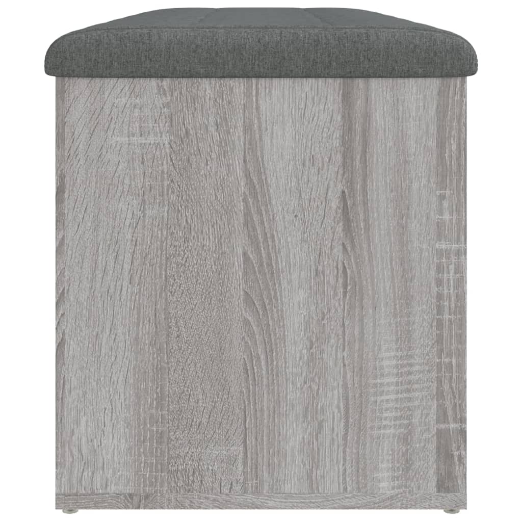 vidaXL Bancă de depozitare, gri sonoma, 102x42x45 cm, lemn prelucrat vidaXL Bancă de depozitare, gri sonoma, 102x42x45 cm, lemn prelucrat