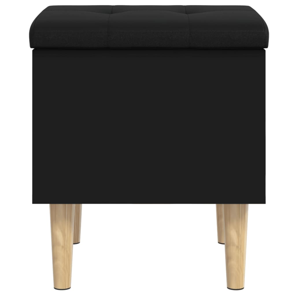 vidaXL Bancă de pantofi, negru, 42x42x46 cm, lemn prelucrat