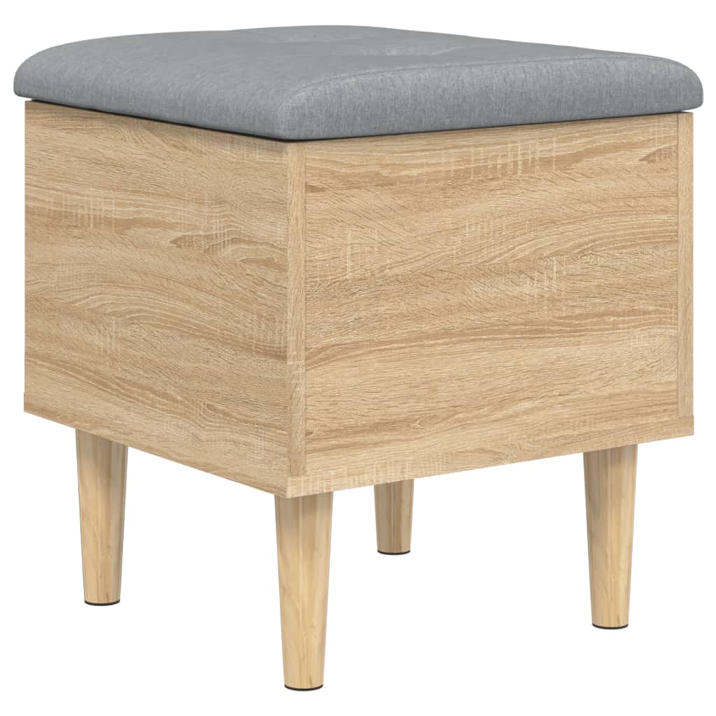 vidaXL Bancă de depozitare, stejar sonoma, 42x42x46 cm, lemn prelucrat vidaXL Bancă de depozitare, stejar sonoma, 42x42x46 cm, lemn prelucrat
