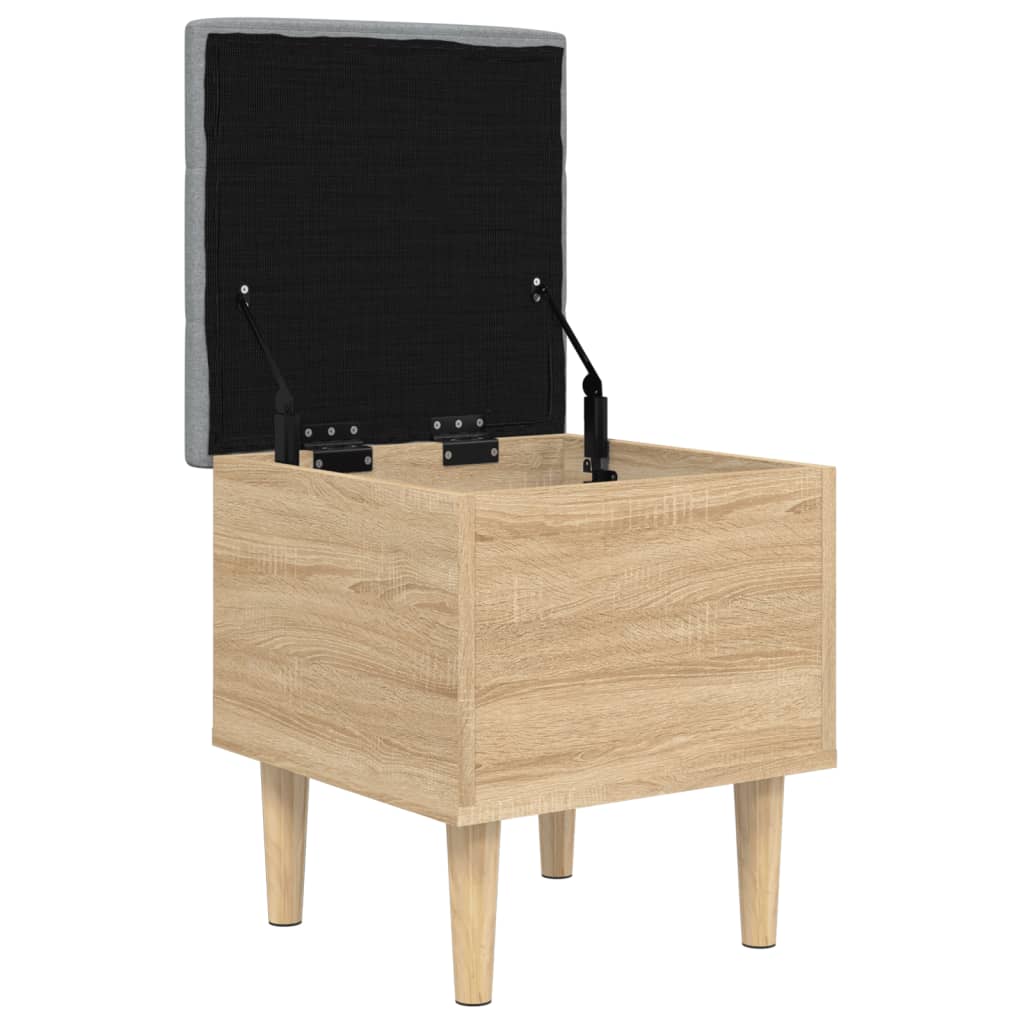 vidaXL Bancă de depozitare, stejar sonoma, 42x42x46 cm, lemn prelucrat vidaXL Bancă de depozitare, stejar sonoma, 42x42x46 cm, lemn prelucrat