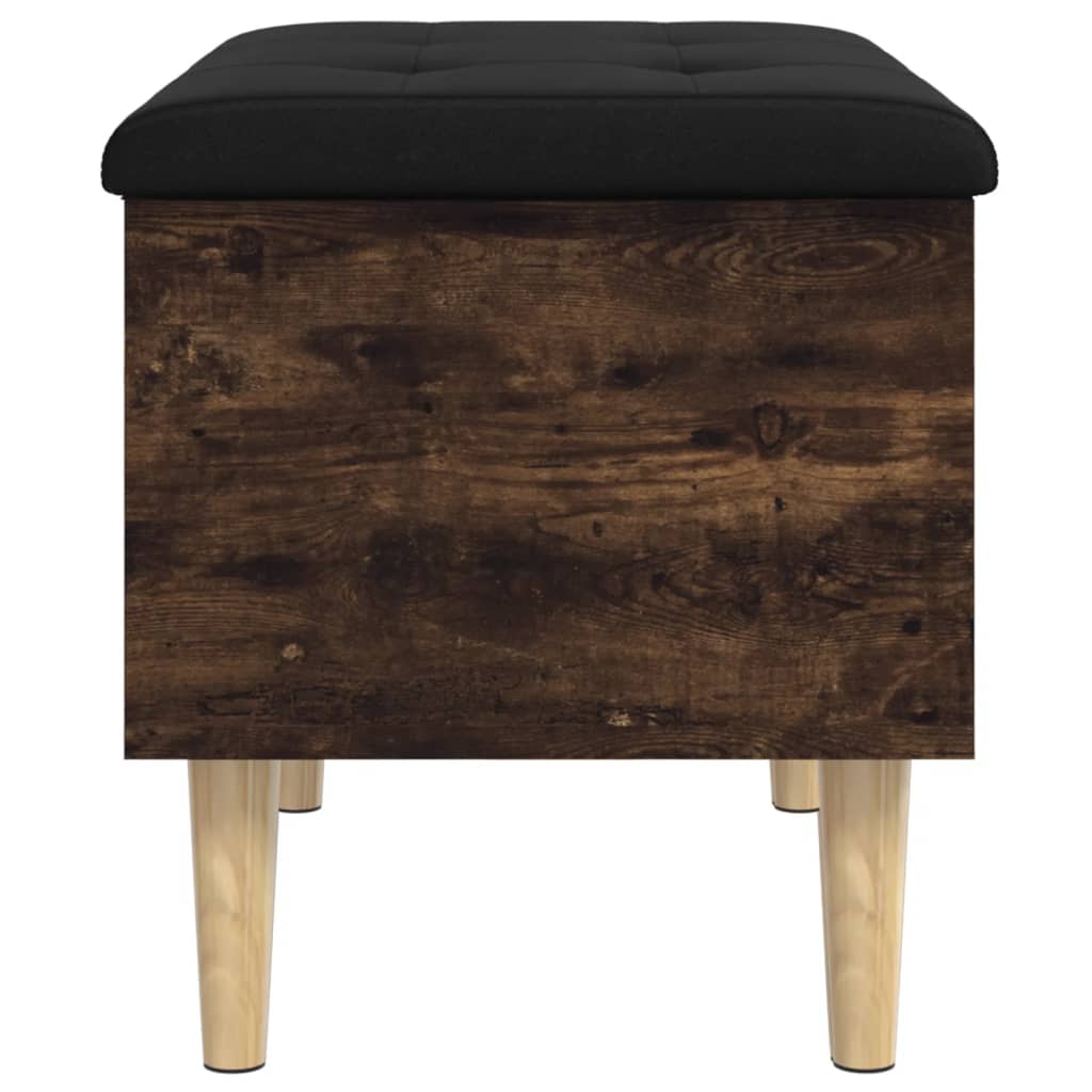 vidaXL Bancă de depozitare, stejar fumuriu, 62x42x46 cm lemn prelucrat vidaXL Bancă de depozitare, stejar fumuriu, 62x42x46 cm lemn prelucrat