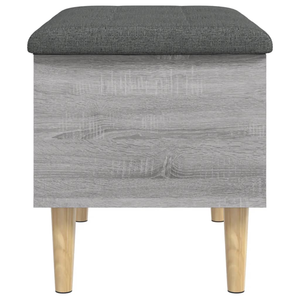 vidaXL Bancă de depozitare, gri sonoma, 62x42x46 cm, lemn prelucrat vidaXL Bancă de depozitare, gri sonoma, 62x42x46 cm, lemn prelucrat